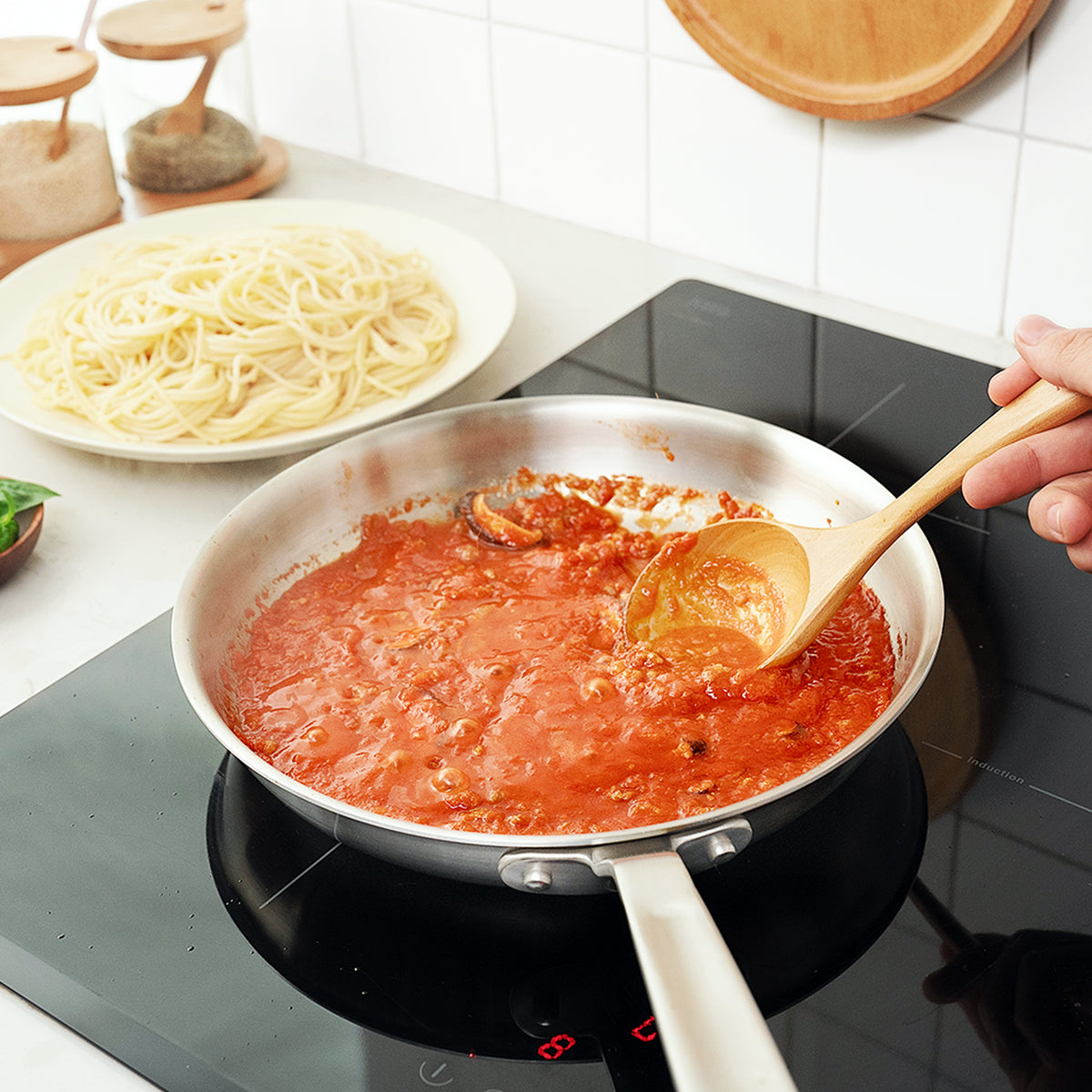 Stainless Clad Frying Pan 3-Piece Set