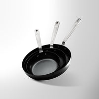 Carbon Steel Frying Pan 3-Piece Set