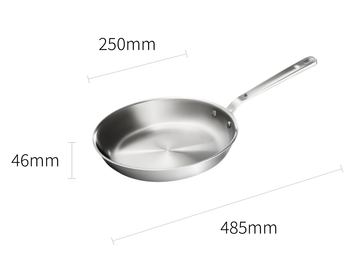 Stainless Clad Frying Pan 3-Piece Set